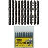 SabreCut 10 x SabreCut SCPC65_10 65mm PZ2 PZ3 PH2 T30 Set di punte per cacciavite a percussione a doppia estremità No.3 Torx 30 per carichi pesanti inclusa scatola di immagazzinaggio
