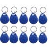 HFeng 125KHz T5577 / EM4305 Portachiavi RFID scrivibili Tag Token NFC ID di prossimità Access Control Chiave Carta Fob per sistema di sicurezza Entry Blue Color (50)