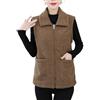 Generico Gilet Donna Gilet In Pile per Donna, Gilet Morbido e Caldo, Leggero, Comodo, con Tasche, Giacca Morbida Da Donna con Tasche per Autunno Inverno Campeggio Escursionismo Cammello Xxl