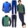 Navigare Pigiama Uomo Caldo Pile Polar Fleece Collo Alto Mezza Zip 1735 (IT, Testo, M, Regular, Regular, Bluette)