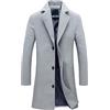 Generico Blazer da Uomo con Spacco Posteriore in Tinta Unita Jacket da Abito d'Affari Business Giacca Nera Uomo Vestito Uomo Elegante Completo Taglie Forti Giacca Casual Uomo Regali per Uomini
