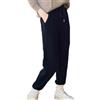DBFBDTU Pantaloni da donna in cashmere, autunno/inverno, spessi, caldi, con coulisse, pantaloni da donna, Beige, S