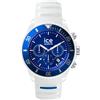 Ice-Watch - ICE chrono White blue - Orologio bianco Unisex con Cinturino in silicone - Chrono - 021424 (Medium)