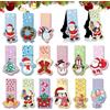 WELLXUNK Segnalibro Natalizio, 30 Pezzi Segnalibri Magnetici di Natale, Segnalibro Bambini Magnetico Colorati, Clip Segnapagina Magnete per Studenti Ufficio Forniture di Lettura, Regalo Natale