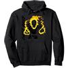 Marvel Ghost Rider Retro Skull Hands Aflame Felpa con Cappuccio