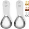 Apace Living Cucchiaio Dosatore per Caffè (Set da 2) by Apace - 2 Cucchiai da 30 ml - I Migliori Misurini in Acciaio Inox per Caffè, Tè e molto altro (2 Pezzi, Silver)