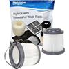 HQRP 2-pacco Filtro compatibile con Black & Decker DUSTBUSTER VF90 / 90552433 / N566707 per PV1225N PVF110 PHV1210 PHV1810 PV1020L PV1420L PV1820L PV1825N PV9625N PV1200AV PD11420L Aspirapolvere