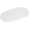 Gedy G-Solid Tappeto Antiscivolo Vasca con Ventose, Misure: 39x69, Tappetino Bagno in Resina, Finitura Bianca, Design R&S, 100% Made in Italy, Tappeto Lavabile in Lavatrice, 2 Anni Garanzia