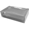 GEDY Auckland Porta saponetta, Misure e Peso: 3X11X7 CM & 0,15 kg, Porta Sapone Solido in Resina Trasparente di Alta qualità, Finitura Argento, Design R&S Gedy, Fatto a Mano, 2 Anni di Garanzia