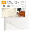 OFITURIA Carta da lucido, carta da lucido A4 con superficie lucida, 30 fogli da 95 gsm, carta da lucido resistente per disegni tecnici e artigianato, carta senza acidi - Ofituria (30 fogli)