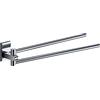 GEDY G-Singapore Porta Asciugamani Snodo, Colore Cromo, Componenti Realizzati in Acciaio Inox e Cromall, Garanzia 2 Anni, Misure 6 x 36 x 5,6 CM, Design R&S