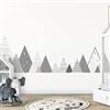 Ambiance Sticker Adesivi murali per bambini - Decorazione cameretta bambino - Adesivi murali per bambini - Adesivo da parete scandinavo - Adesivo da parete gigante montagna scandinava - H120 x L200 cm