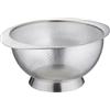 Küchenprofi Colino Deluxe, in acciaio inox, base e ampio supporto, colino per pasta, riso, frutta, verdura, insalata e molto altro ancora, utilizzabile anche come ciotola, materiale igienico, Ø 26 cm
