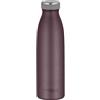 THERMOcafé by THERMOS TC BOTTLE Burgundy mat 0,50 l, thermos in acciaio inox gassato, 12 ore, caldo 24 ore, a prova di perdite, per scuola, in viaggio e in ufficio