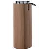 GEDY Macao Dosasapone Bagno Naturale, Misure e Peso: 17,2X7X10,3 CM & 0,212 kg, Dispenser Sapone Bagno in bambù, Finitura faggio Naturale, Design R&S Gedy, 2 Anni di Garanzia