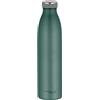 THERMOcafé by THERMOS TC BOTTLE moss green mat 0,75 l, thermos in acciaio inox gassato, 12 ore, caldo 24 ore, a prova di perdite, per scuola, in viaggio e in ufficio