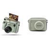 instax Fujifilm INSTAX WIDE 400 - Fotocamera Istantanea Analogica + Custodia per fotocamera WIDE 400, Verde