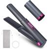 Layhou Piastra per Capelli Senza Filo, Piastra e Arricciacapelli Cordless 2 in 1, Ferro da Stiro Portatile Ricaricabile USB, Mini Piastra da Viaggio Wireless con Temperature 3 Livelli, Batteria da 4800 mA