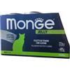 Italy Monge Jelly natural superpremium quality Filetti di tonno con surimi per Gatti, cottura a vapore. Confezione da 24 scatolette (80 gr. l'una). Senza coloranti e conservanti