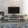 Hanah Home Supporto per TV, melammina, Bianco, Taglia Unica