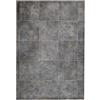 Tadi & Imperio1979 Tappeto in vinile quadrato Tappeti Tadi & Impero - imitazione metallo arrugginito grigio - design industriale ed elegante per la decorazione di interni - 100 x 100 centimetri