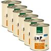 REAL NATURE Kit Risparmio 6x800 Real Nature Dog Adult MANZO CON PROCIUTTO ITALIANO
