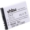 vhbw Li-Ion batteria 600mAh (3.7V) compatibile con cellulari e smartphone Nokia 7070 Prism, 7088, 7360, 7370, 7373, 7500, 7500 Prism sostituisce BL-4B, BL-4BA.