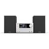 KENWOOD, Sistema Micro HiFi Stereo M-725DAB-S, con Ricevitore Radio DAB+, Lettore CD e Presa USB, Bluetooth per Audio-Streaming V5.0 (A2DP), Display a Colori 2,4, Silver