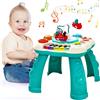 Songlypian Tavolo Musicale Bambini, Giochi Bambini 1 Anno, Tavolino Multiattivita Bambini Interattivo con Luci e Suoni, Tavolo Attivita Bambini, Strumenti Musicali Giocattoli Bambino, Regalo per Bimbo 1 2 3 Anni