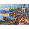 Schmidt 58530 Darrel Bush, Lakeshore at Loon Lake, New York, Puzzle da 1000 pezzi