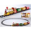 Huayifa Trenino Elettrico per Bambini,Trenino Natalizio ，Luci e Suoni, Giocattolo con Binari Ferroviario, Set Pista Treno Elettrico, Regalo Natale Compleanno Educativo per Bambini