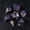 Elifel Dadi Set D&D Metallo 7 pezzi D4 D6 D8 D10 D12 D20 D% Poliedrici Dadi per Dungeons and Dragons Pathfinder Warhammer Giochi da Tavolo RPG MTG Giochi