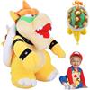 HBSFBH Bowser Plush Toy, 25cm Bowser Peluche, Bowser Cartoon Bambole, Bowser Peluches, Cartoon Bowser Peluche Giocattolo, Bowser Doll, Bowser Bambola Giocattoli, Regali per Ragazzo Ragazza