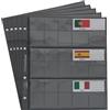 Prophila Collection 5 Small Prophila Kobra Coin Sheets for Euro Coins with Flags Cards