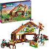 LEGO Friends La Scuderia di Autumn con 2 Cavalli Giocattolo, Carrozza e Accessori per l'Equitazione, Fattoria con Animali, Regalo per Bambine e Bambini dai 7 Anni 41745