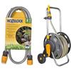 Hozelock Carrello per tubo di irrigazione da 60 m con tubo da 50 m & HOZELOCK & lrm;6005 Set di connessione del tubo flessibile, Grigio/Giallo, 1.5 m