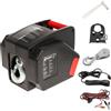 Ribimex PE12V - Verricello elettrico a batteria 12V - Con telecomando