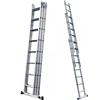 S.T.P. Tria 3TR A10084113345, 3x11 gradini, 8.25 m - Scala a sfilo in alluminio - Altezza stimata operativa 9.25 m