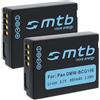 mtb more energy 2x Batteria Compatibile con Panasonic DMW-BCG10E, Compatibile con Lumix DMC-TZ6 TZ8 TZ10 TZ19.. / Compatibile con Leica V-Lux.. vedi descrizione!