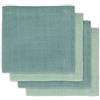 Jollein 435-851-65309 - Set di 4 panni in mussola, 70 x 70 cm, colore: Verde menta