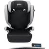 PETEX Seggiolino auto con ISOFIX - Basic Plus i-Size standard ECE R129 per bambini di circa 100-150 cm, seggiolino auto regolabile in altezza, colore grigio, 1 pezzo
