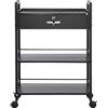 VEVOR Carrello per Parrucchiere, Carrello per Parrucchiere a 3 Livelli per Stilista con Cassetto con Serratura, Stazione di Stoccaggio con Ruote in MDF con 4 Ruote per Bellezza SPA Barbiere Tatuaggio