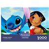 HESHS Cartoon Stitch Puzzle 1000 Pezzi,Lilo & Stitch Puzzles Per Adulti E Giovani,Challenge,Puzzle 3d Impossibili,legno Puzzles Stampa Di Alta Qualità Regalo 1000pcs (75x50cm)