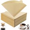 Zeaying 200 Pezzi Filtri per Caffè, V60 Filtro Caffè Misura 01, A Forma Di V Filtri Caffe Americano, Per Macchine Da Caffè con Filtro Manuale Caffettiera Tazza Filtro (1-2 Tazze)