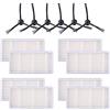KEEPOW Kit di ricambio con filtro e spazzole laterali per Robot Medion MD16192, MD18500, MD18501, MD18600 Set di 14