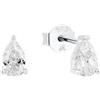 amor Orecchini 925 Argento Sterling per Donna, con Zirconia sintetica, 0,6 cm, Bianco, Confezionato in Scatola Regalo per Gioielli, 2039272