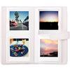 Berfea Mini album fotografico compatibile con Fujifilm Instax Square SQ6, 80 tasche, per fotocamera Instax Square SQ1/SQ10/SQ20/SQ6 Instax e stampante SHARE SP-3, Bianco