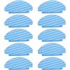 sourcing map 10 Pz Panno Lavabile Mop Pad Cotone Robot Aspirapolvere Accessori per Ecovacs per Deebot 920 950 T5 T5 Max, T5 Power/ N8/N8 Pro/ N8 Pro+/N10 Plus Cuscinetti di Ricambio