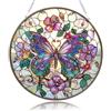 Zamety Diamond Painting Pendente, Farfalla Diamond Painting Adulti Ciondolo, Painting Diamond 5d Pendenti, Diamantini Crystal Art Pendente con Catena, per Porta, Finestre, Parete, Giardino Decorazioni