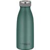 THERMOcafé by THERMOS TC BOTTLE moss green mat 0,35 l, thermos in acciaio inox gassato, 12 ore, caldo 24 ore, a prova di perdite, per scuola, in viaggio e in ufficio